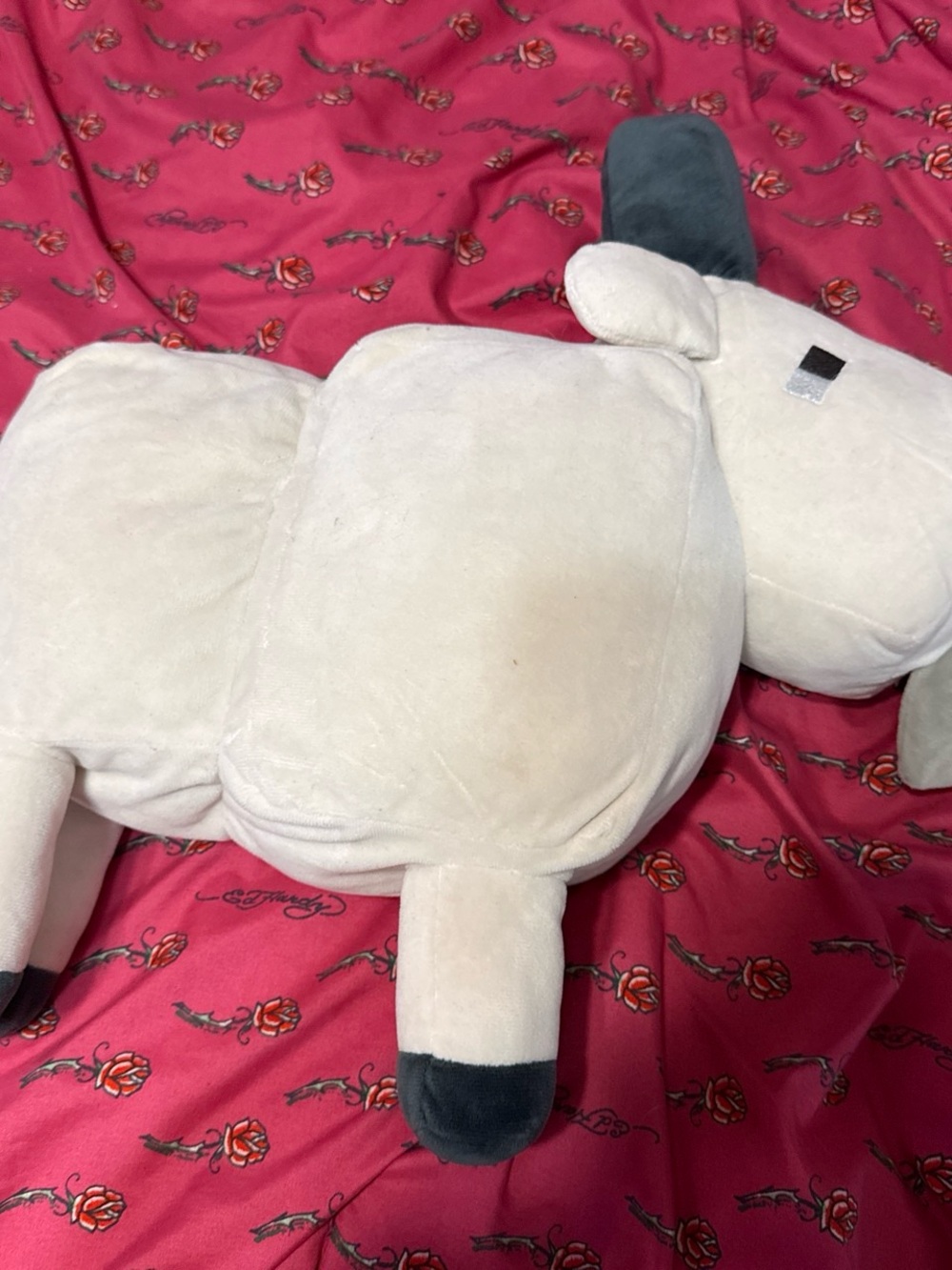 Cream goat stuffed animal